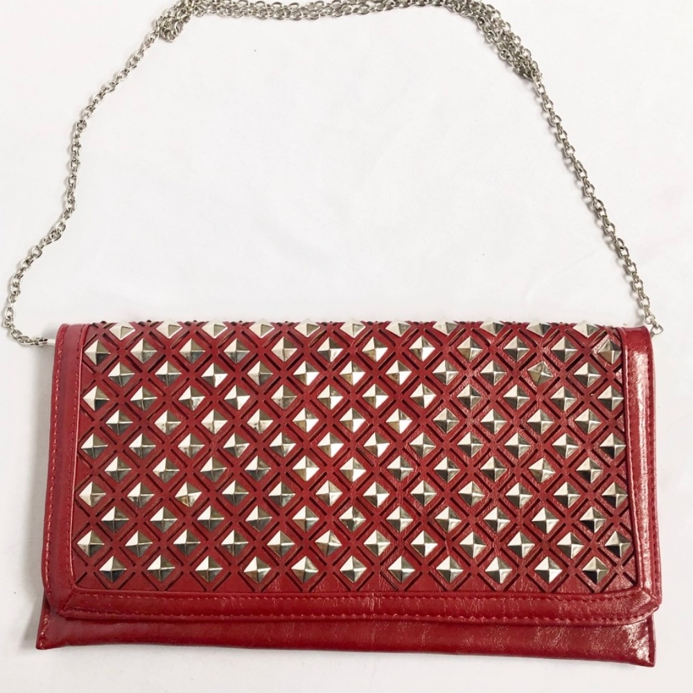 MMS Design Red Studded Crossbody